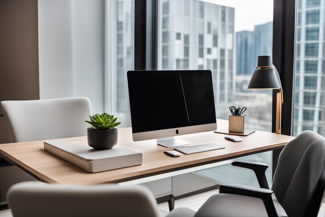 espace travail ergonomique équipement bureautique