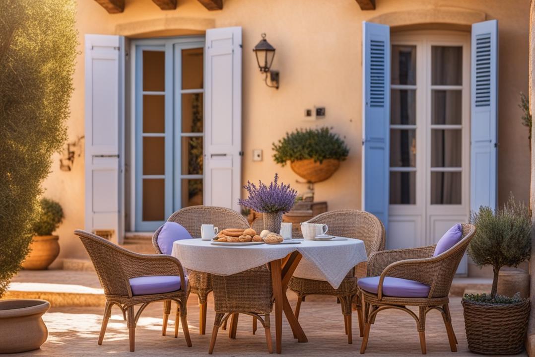 petit déjeuner terrasse Marignane expérience locative