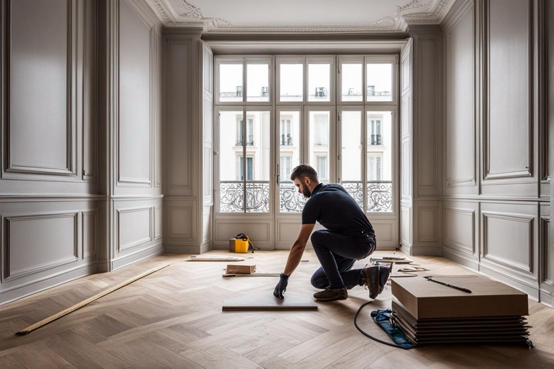 finitions qualité appartement parisien luxueux