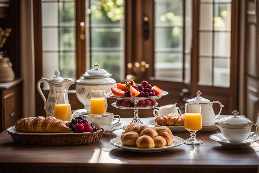 petit-déjeuner option payante hébergement